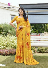 Subash Tahira Georgette Printed Saree Collection - 22 PCS Set