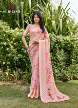 Subash Tahira Georgette Printed Saree Collection - 22 PCS Set