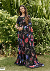 Subash Tahira Georgette Printed Saree Collection - 22 PCS Set