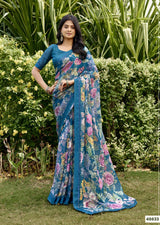 Subash Tahira Georgette Printed Saree Collection - 22 PCS Set