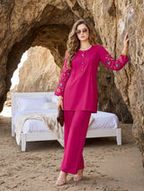 Tips & Tops Honey Cord Set - Women Rayon Co-ord Daily Wear
