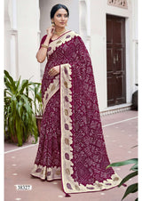 Vallabhi Prints Abhilasha Vol 07 Saree - Swarovski Work Designer Saree - Fancy Ethnic Wear - M.R. Saree Emporium