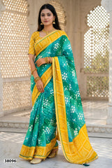 Vallabhi Print Tathastu Saree Collection - Bandhani Printed Daily Wear Saree - D.No 38091-38096 - M.R. Saree Emporium