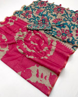 Lisha Soft Cotton Linen Saree with Zari Border & Fancy Tassels – 12 Pcs Set-M.R. Saree Emporium