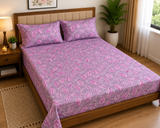 Single Size Printed Bedsheet with 2 Pillow Covers - M.R. Saree Emporium