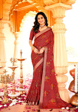 Krishnaleela Kalki Fancy Base with Pattern Printed Saree – 8 Pcs Set-M.R. Saree Emporium