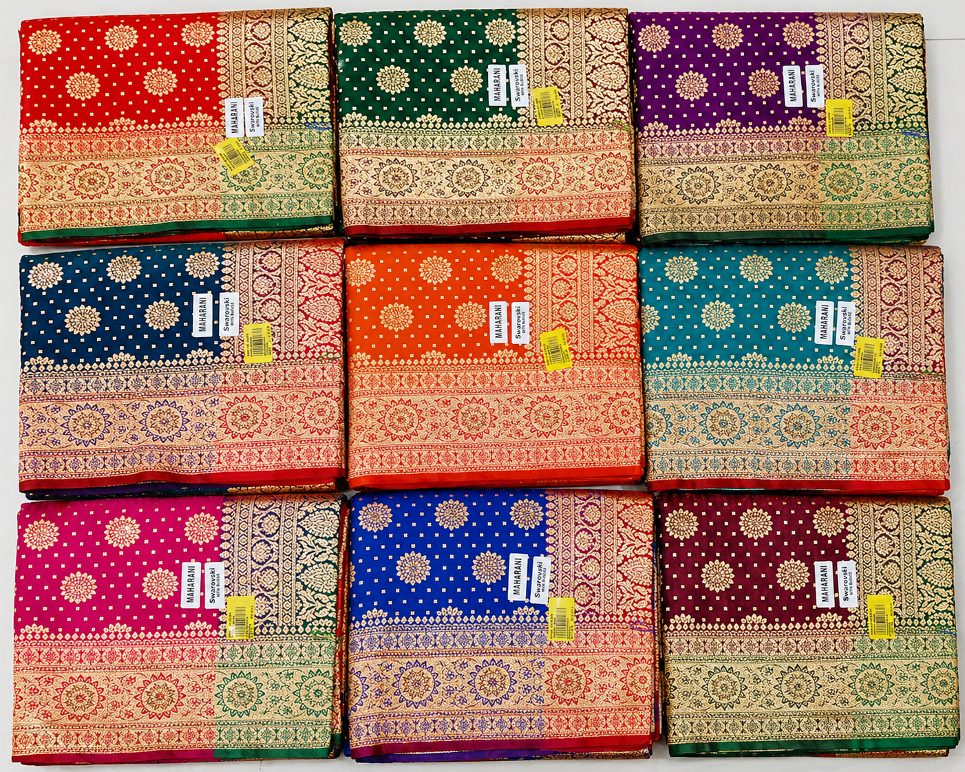 Saree for Women - Banarasi Silk Butti Zari Work Wedding Saree Collection (MOQ 6 PCS) - M.R. Saree Emporium