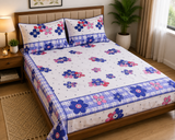 Single Size Printed Bedsheet with 2 Pillow Covers - M.R. Saree Emporium