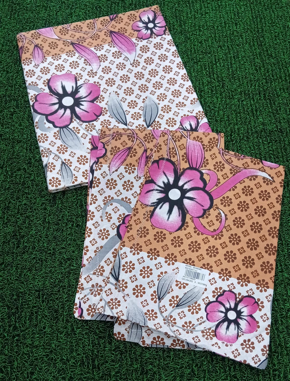 Single Size Printed Bedsheet with 2 Pillow Covers - M.R. Saree Emporium