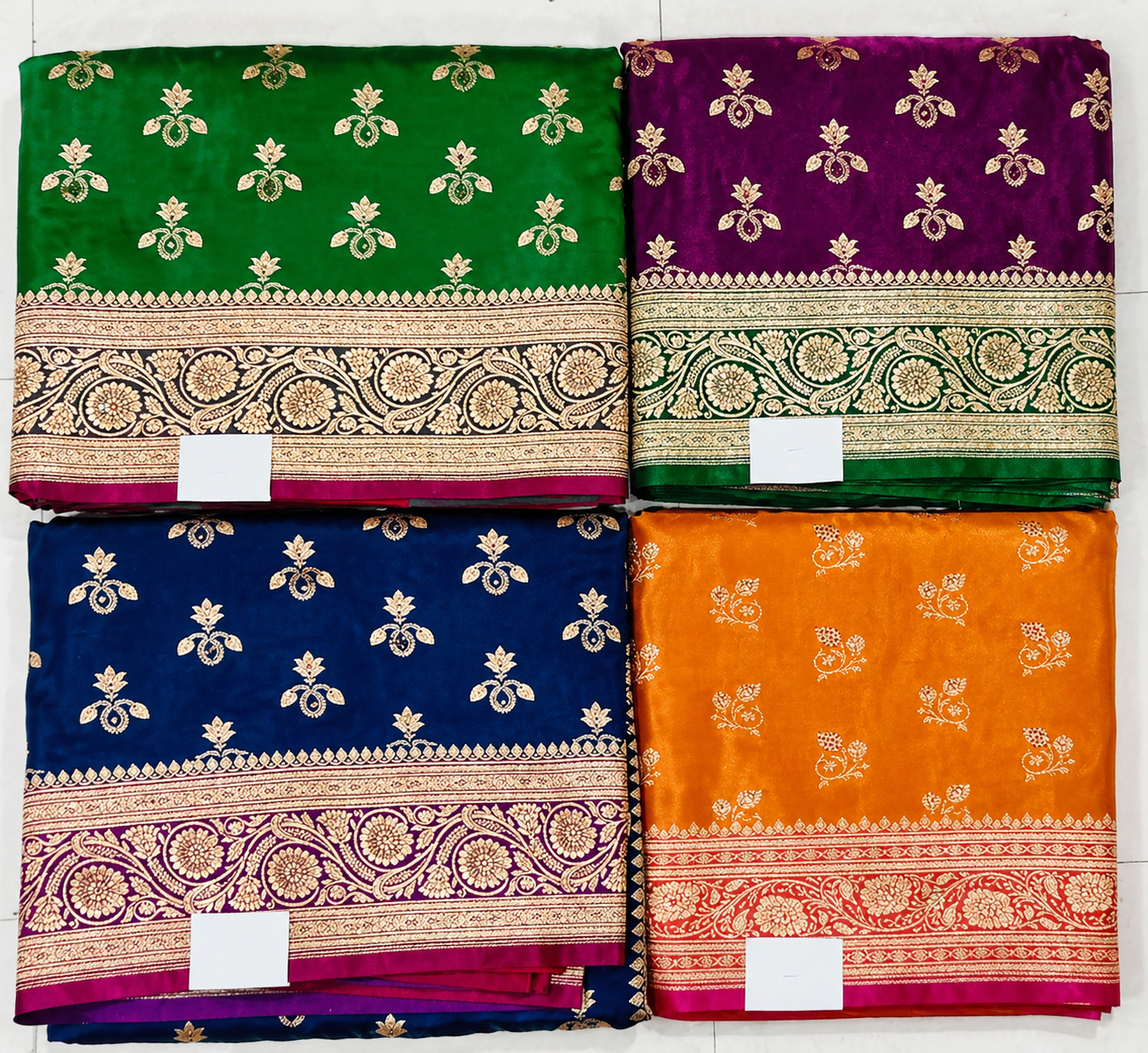 Wedding Saree - Banarasi Silk Rich Zari Designer Saree Set (MOQ 6 PCS) - M.R. Saree Emporium