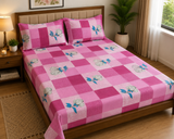 Single Size Printed Bedsheet with 2 Pillow Covers - M.R. Saree Emporium