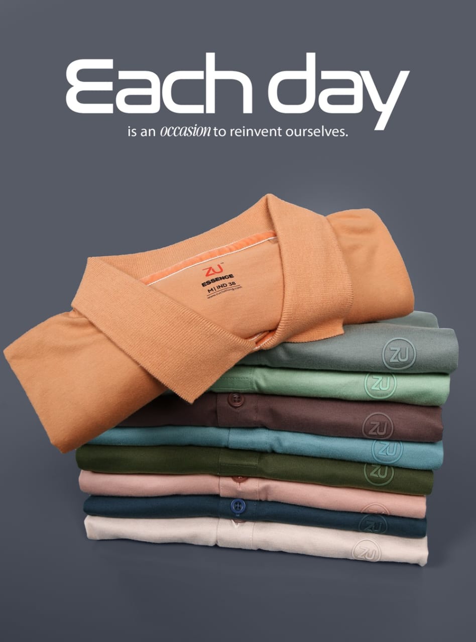 ZU™ Premium Cotton Polo T-Shirt - M.R. Saree Emporium