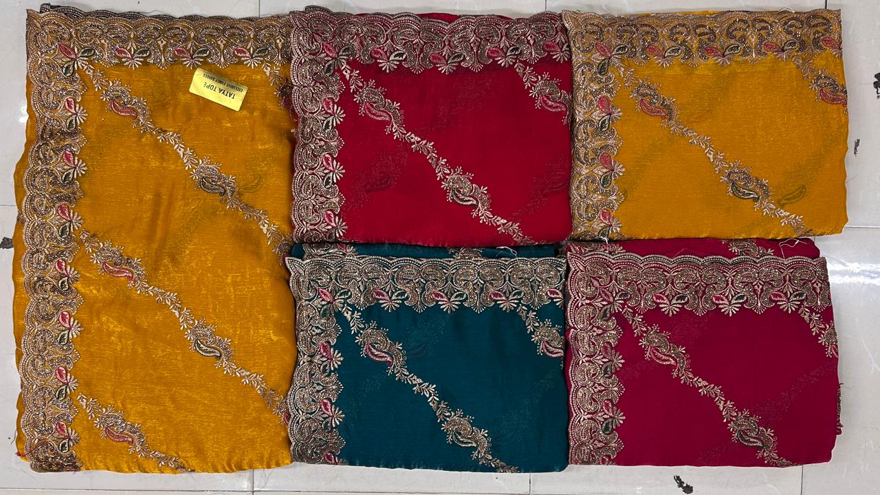 Exclusive Embroidery Border Saree Set Of 4 Colors – Heavy Work Designer Saree-M.R. Saree Emporium