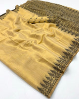 RajPath Fabrics Black Berry Vol-2 Tissue Linen Saree 6 Pcs Set -Premium Designer Collection – M.R. Saree Emporium