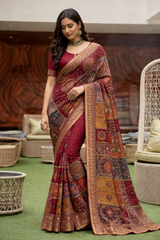 Heavy Embroidery Traditional Saree Set Of 5 Colors – Designer Festival Wear Collection-M.R. Saree Emporium