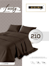 Dark Grey Plain Cotton King Size Bedsheet Set