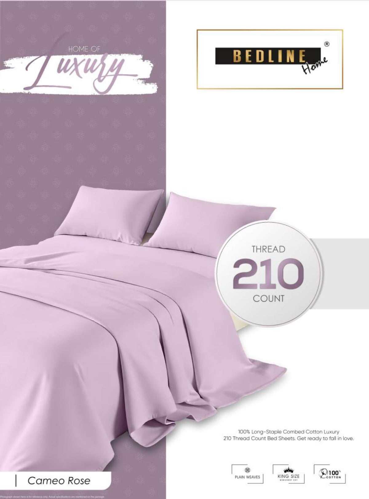 Dark Grey Plain Cotton King Size Bedsheet Set