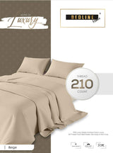 Dark Grey Plain Cotton King Size Bedsheet Set