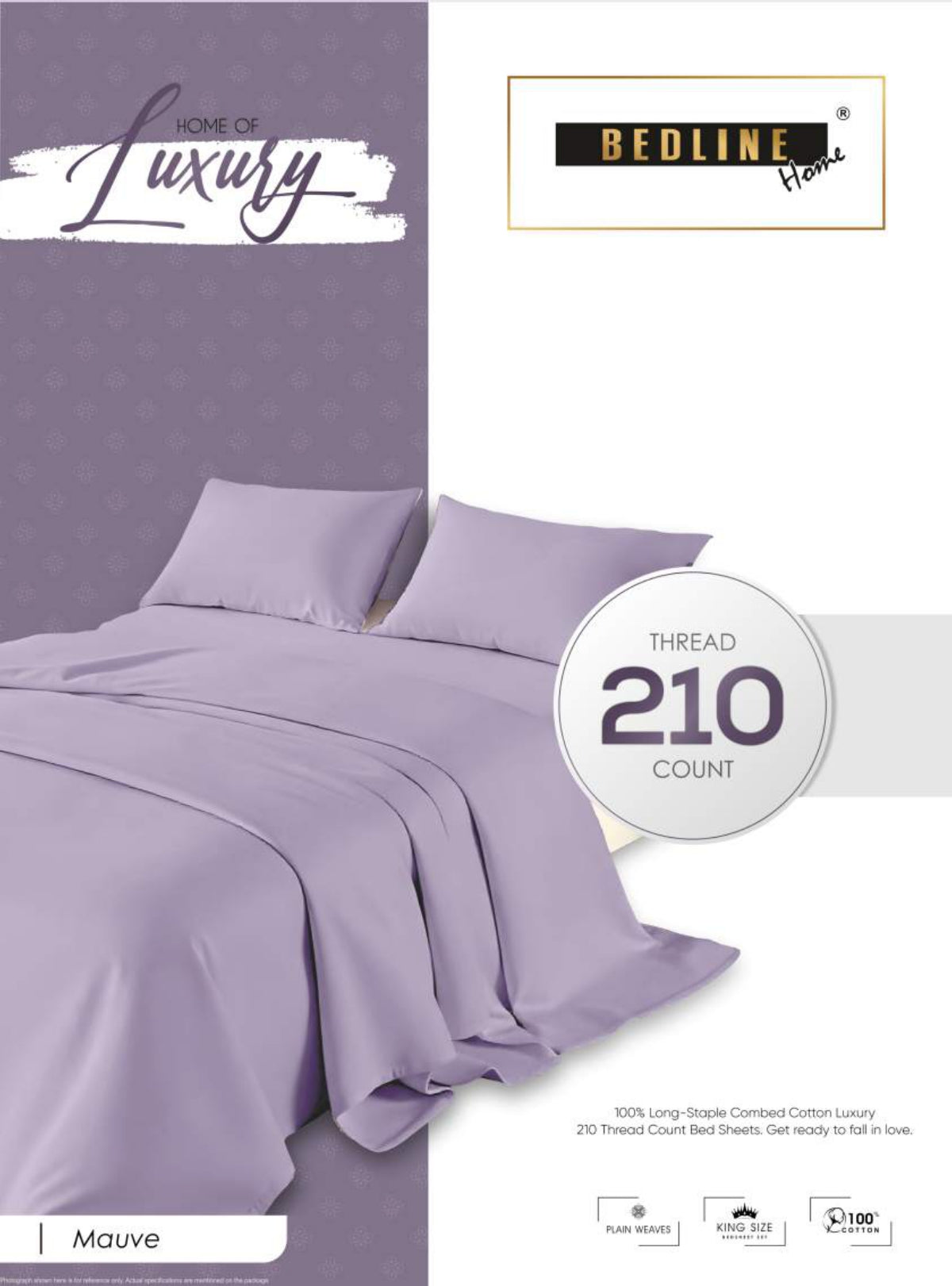 Dark Grey Plain Cotton King Size Bedsheet Set