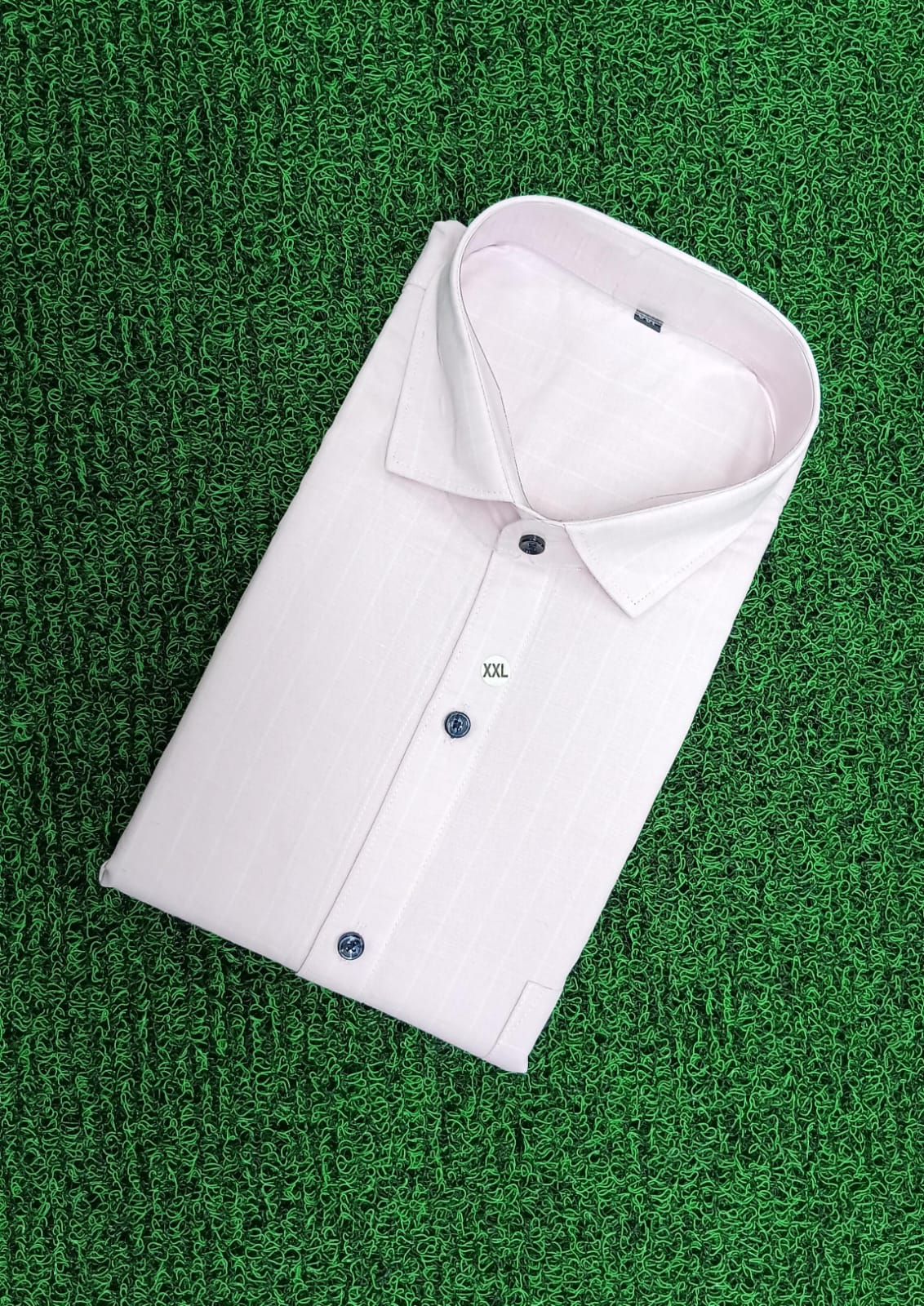 Premium White Formal Shirt - Textured Design - M.R. Saree Emporium