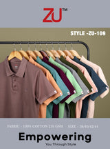 ZU™ Premium Cotton Polo T-Shirt - M.R. Saree Emporium