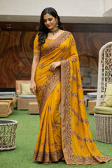 Premium Heavy Embroidery Designer Saree Set Of 5 Colors – Wedding & Festive Collection-M.R. Saree Emporium