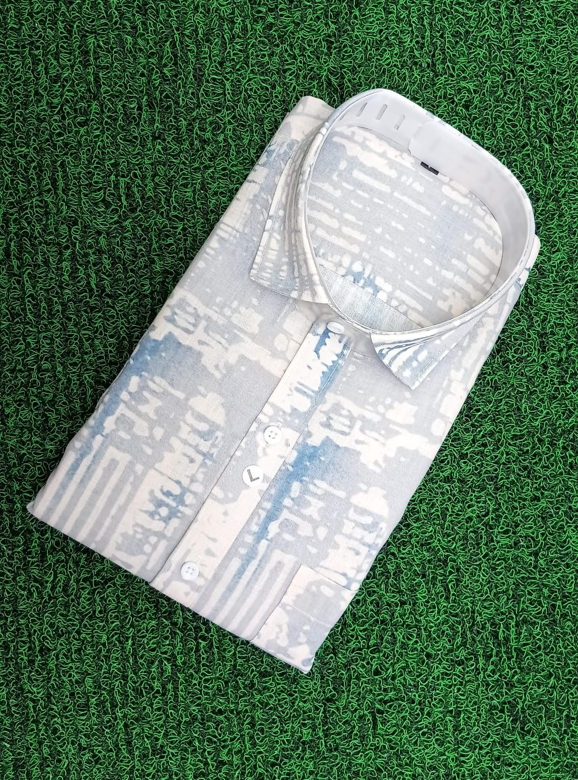 Premium Designer Printed Shirt - Abstract Pattern - M.R. Saree Emporium