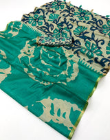 Lisha Soft Cotton Linen Saree with Zari Border & Fancy Tassels – 12 Pcs Set-M.R. Saree Emporium