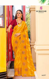 Subhash Phoolwari 2 Printed Designer Saree - Floral Butti & Pattern Work Saree - Single Pcs Available - M.R. Saree Emporium