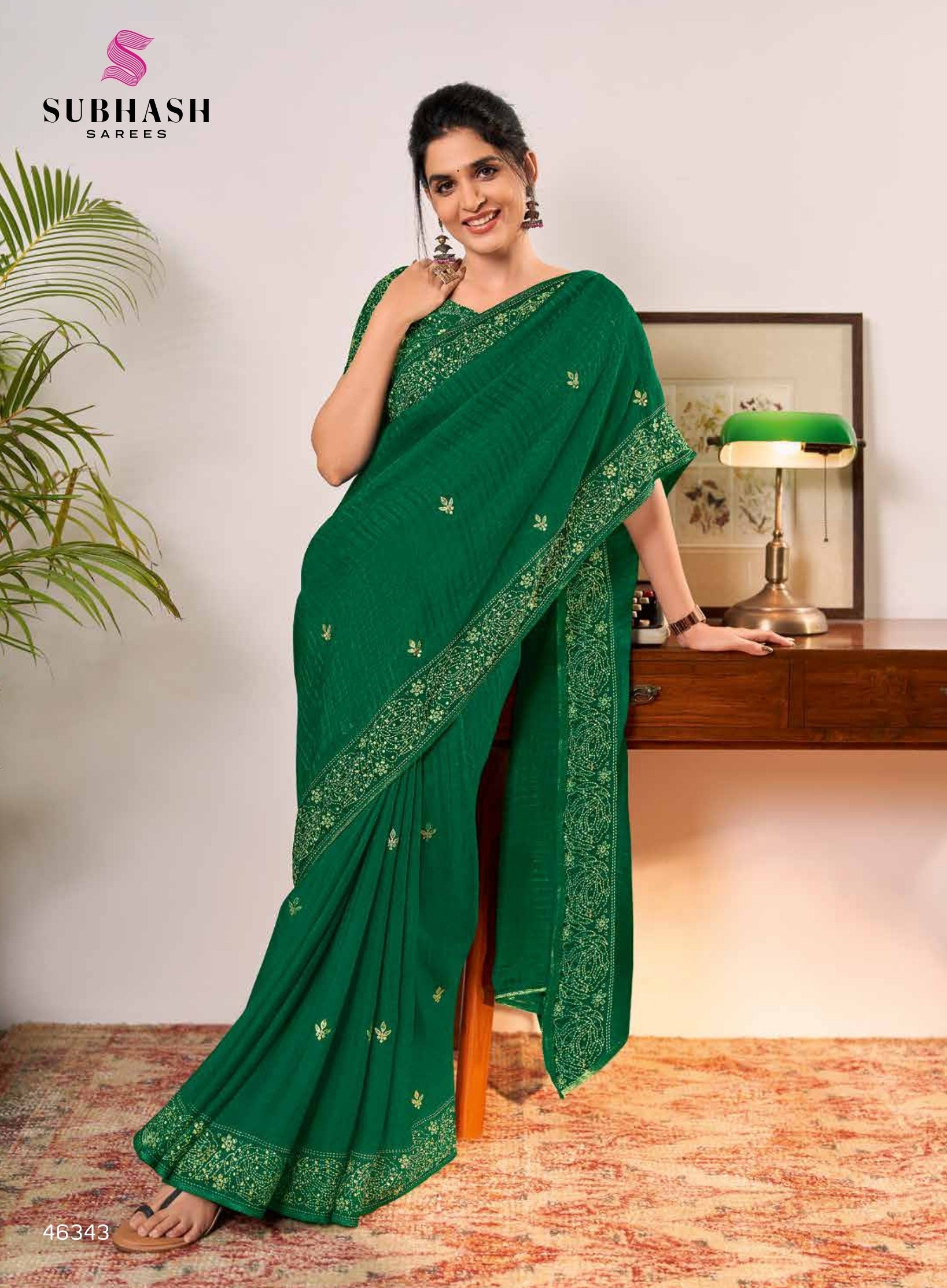 Subhash Saanjh Saree Collection - Designer Printed Saree 24 Pcs Set