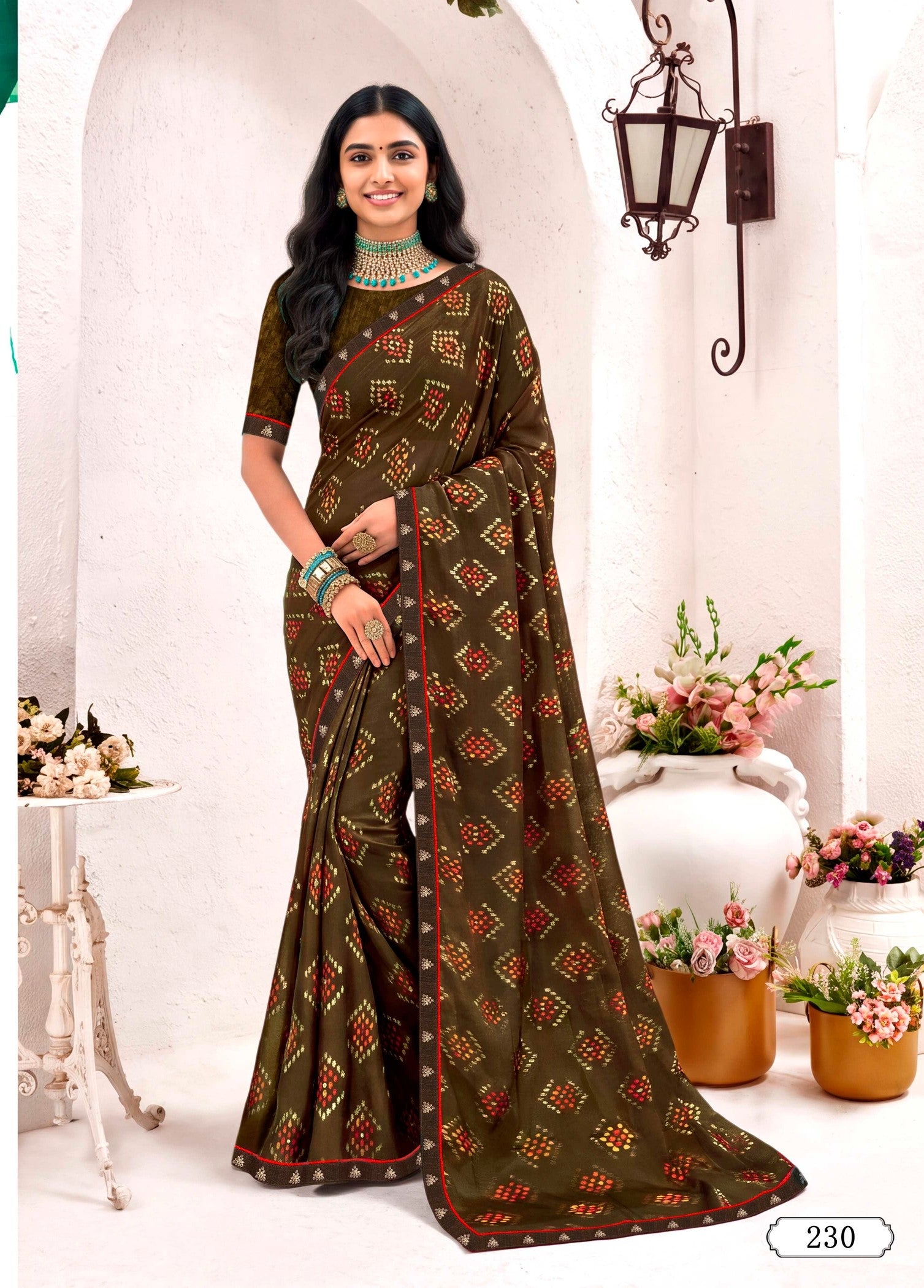 Ladorani Magical Designer Saree 8 Pcs Set
