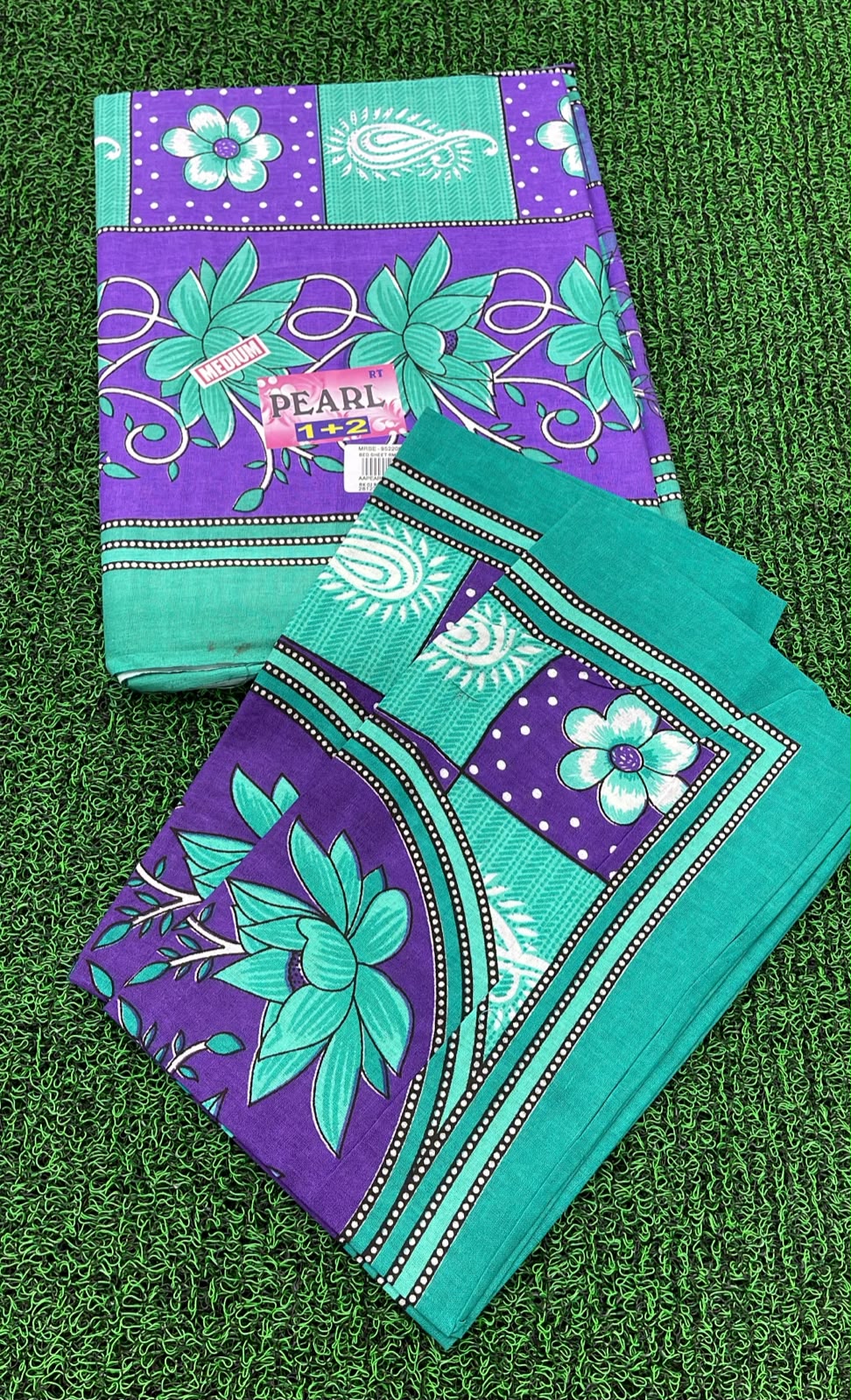 Single Size Printed Bedsheet with 2 Pillow Covers - M.R. Saree Emporium