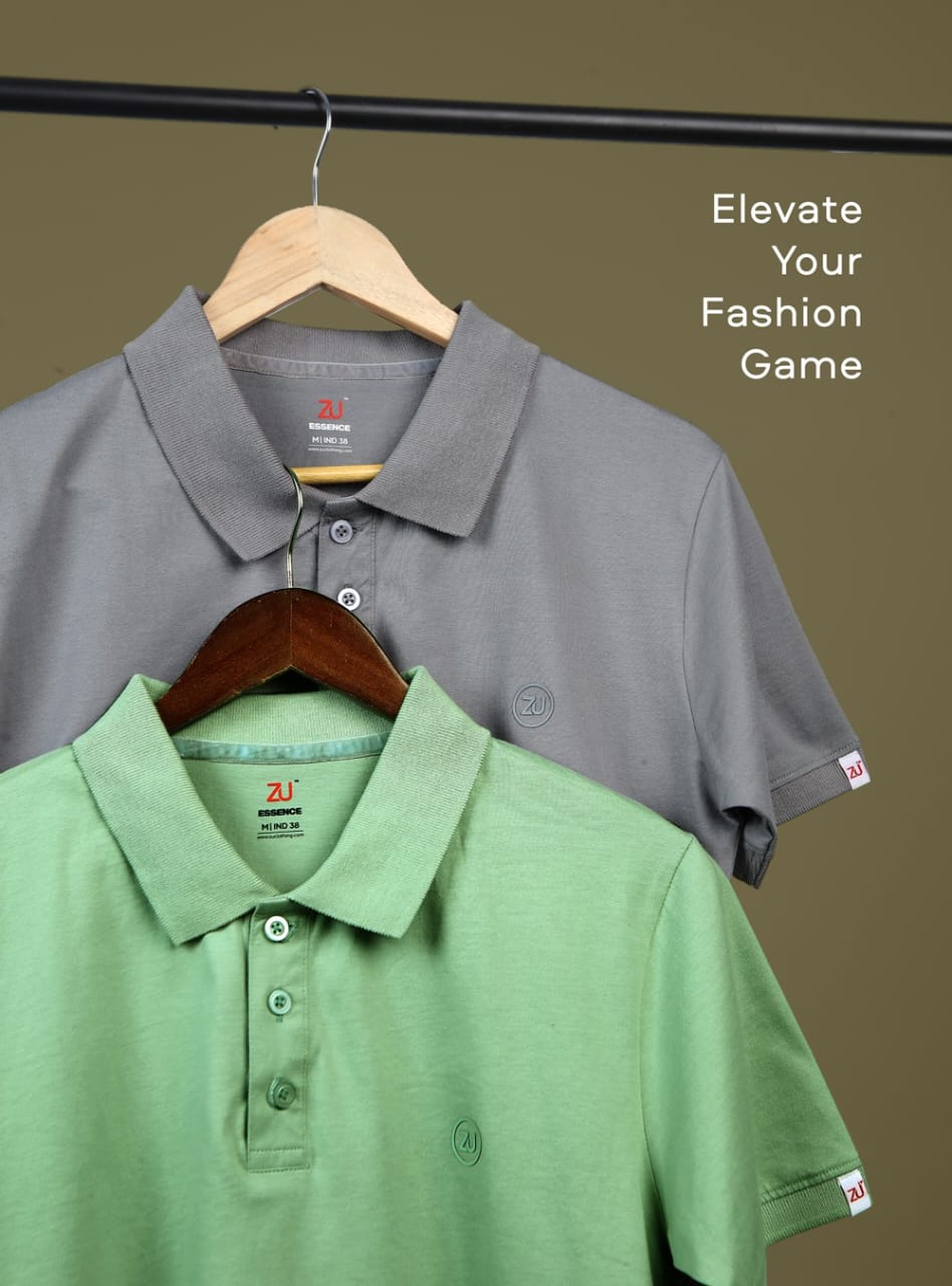ZU™ Premium Cotton Polo T-Shirt - M.R. Saree Emporium
