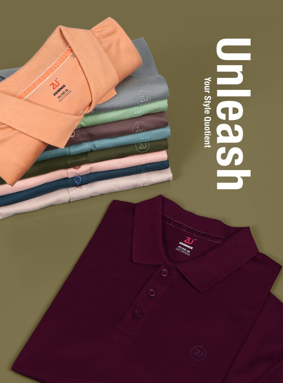 ZU™ Premium Cotton Polo T-Shirt - M.R. Saree Emporium