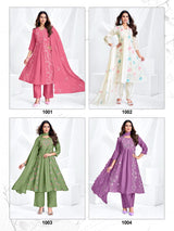 Madhubala MulChanderi Anarkali Suit Set - Designer 3 Piece L to 3XL