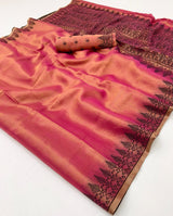 RajPath Fabrics Black Berry Vol-2 Tissue Linen Saree 6 Pcs Set -Premium Designer Collection – M.R. Saree Emporium
