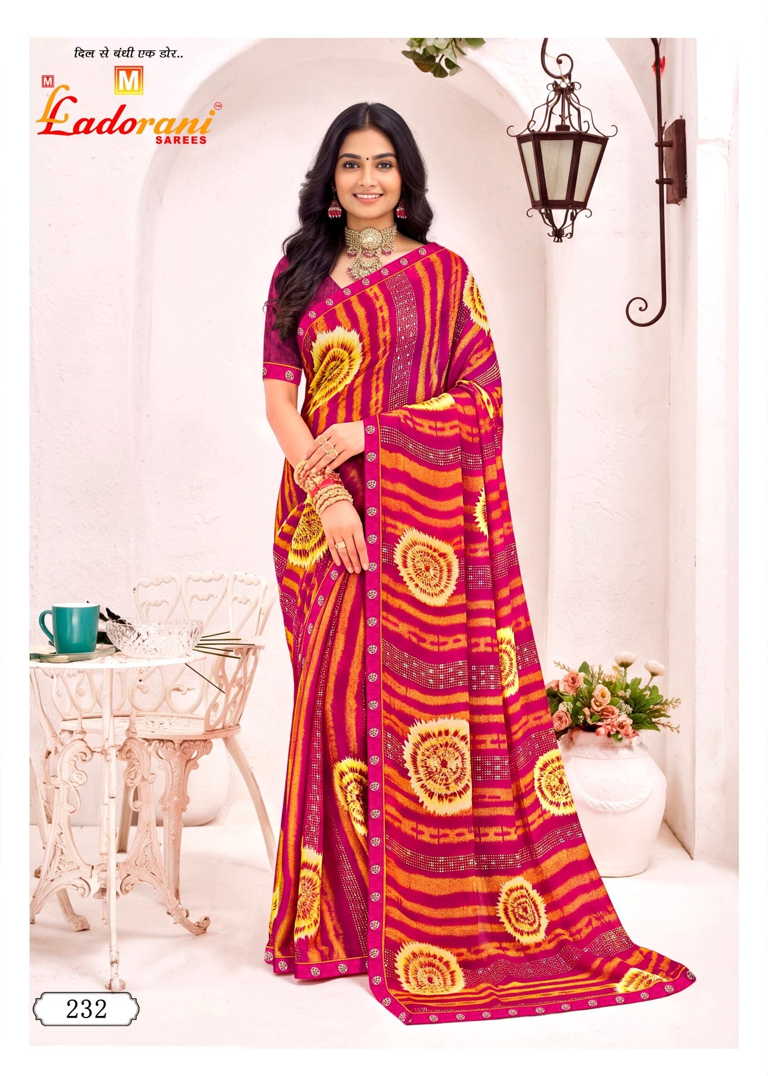 Ladorani Magical Designer Saree 8 Pcs Set