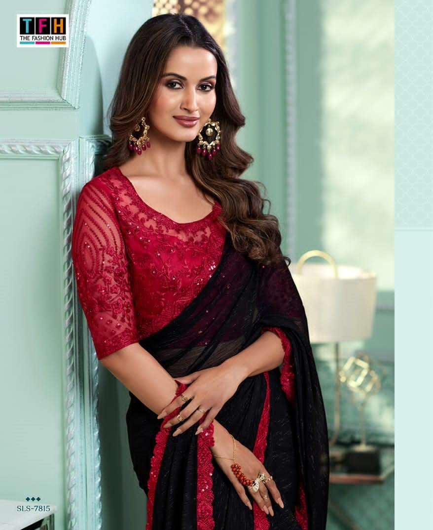 TFH Salsa Style Hits Designer Saree Set Wholesale