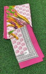 Single Size Printed Bedsheet with 2 Pillow Covers - M.R. Saree Emporium