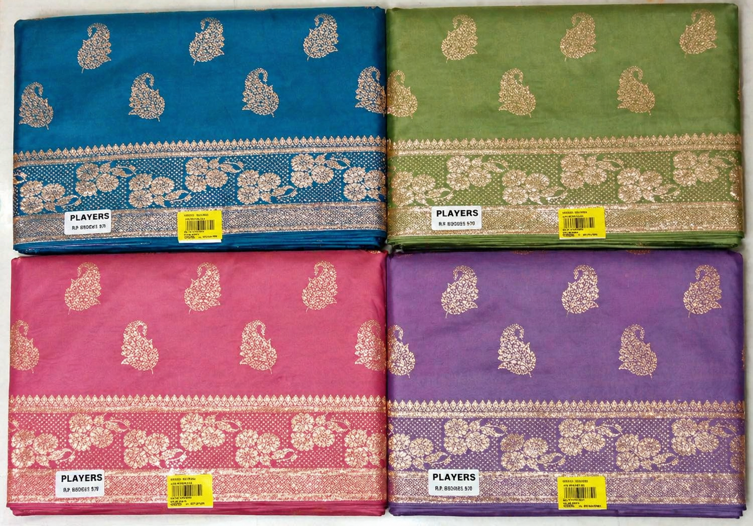 Saree for Women - Satin Silk Zari Butti Wedding Saree Designer Collection (MOQ 6 PCS) - M.R. Saree Emporium