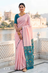 Vallabhi Aasman Vol-02 Moss Fabric Fancy Saree Set - Swarovski Work Designer Party Wear Sarees - 6 PCS - M.R. Saree Emporium