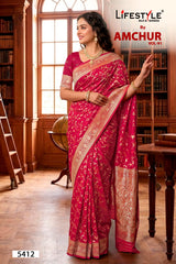 Lifestyle Amchur Vol-91 Designer Printed Saree - 6 Pcs Set