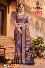 Antra Anshika Premium Designer Silk Saree - 6 PCS Wholesale Set