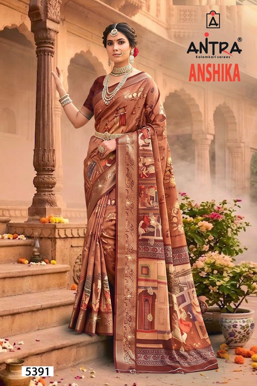 Antra Anshika Premium Designer Silk Saree - 6 PCS Wholesale Set