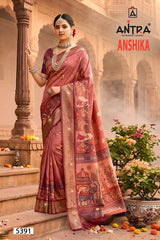 Antra Anshika Premium Designer Silk Saree - 6 PCS Wholesale Set