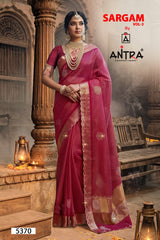 Antra Sargam Vol-3 Premium Fancy Silk Designer Saree - 4 PCS Wholesale Set