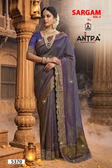 Antra Sargam Vol-3 Premium Fancy Silk Designer Saree - 4 PCS Wholesale Set