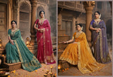 Antra Sargam Vol-3 Premium Fancy Silk Designer Saree - 4 PCS Wholesale Set