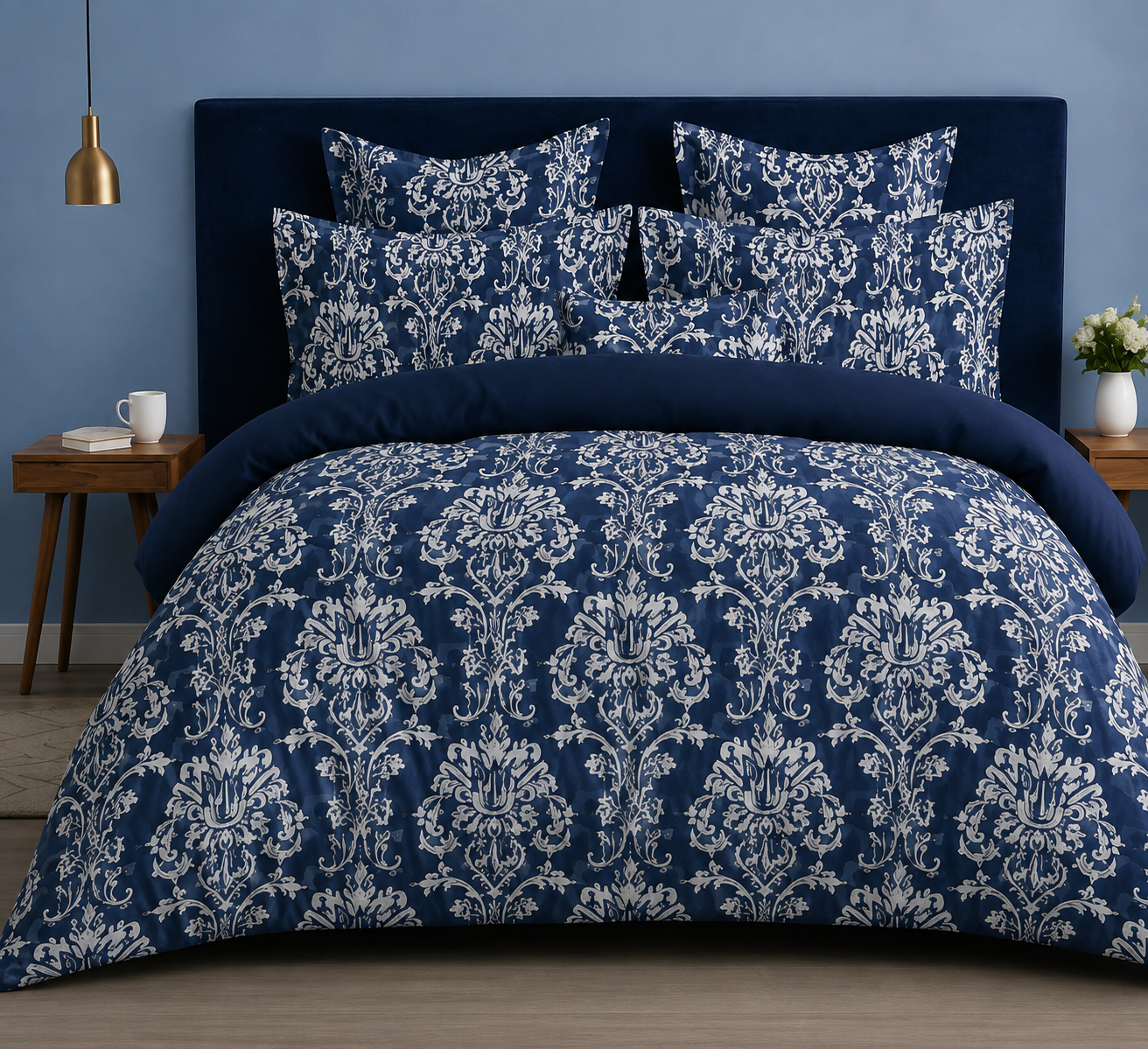 Audi Printed Double Bedsheet
