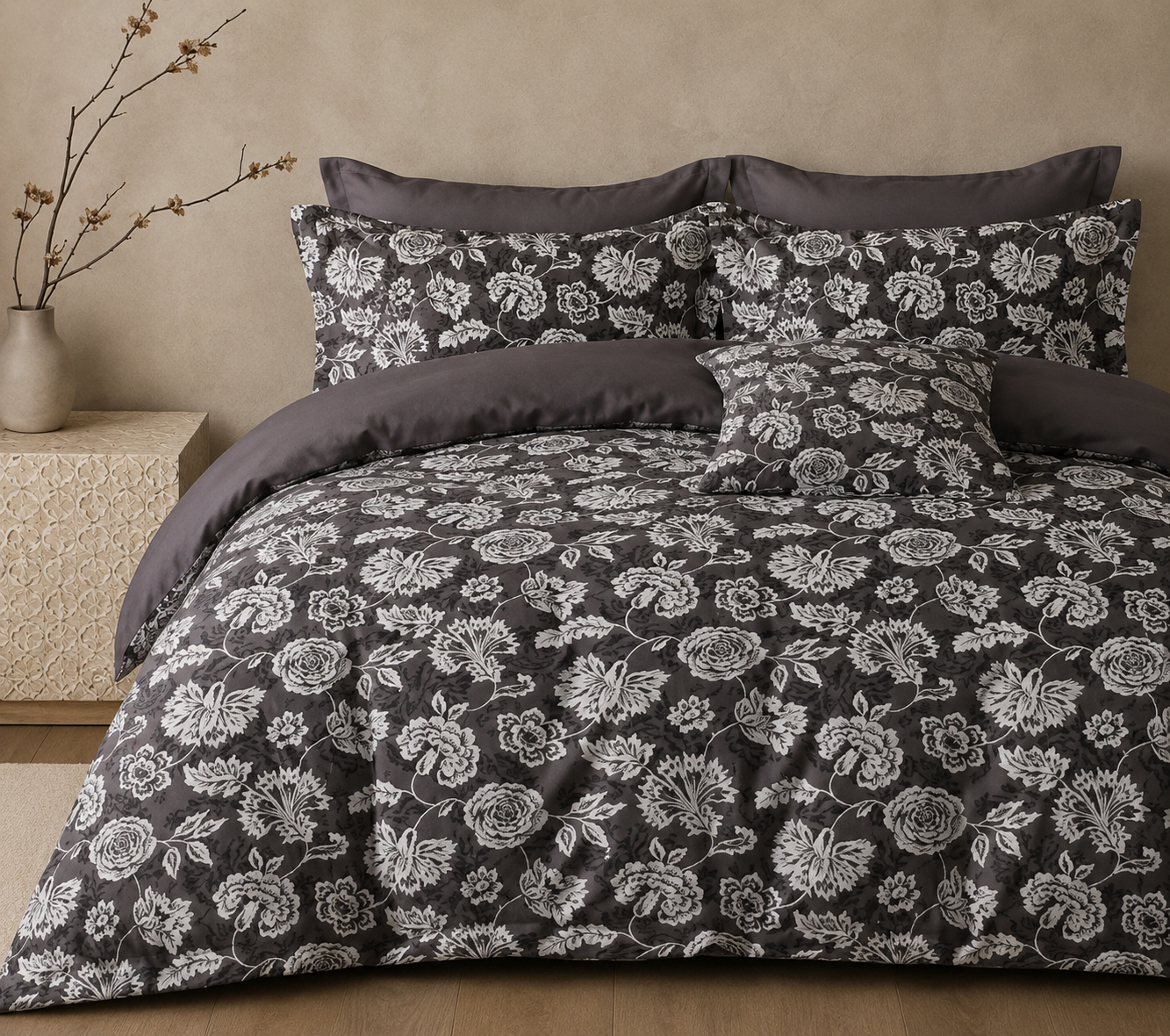 Audi Printed Double Bedsheet